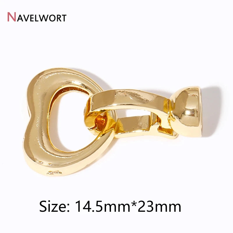2/4/6Pcs Gold Color Round Jewelry Clasps, Locks for Jewelry, Clasps for Bracelet Necklace Making Supplies, Accessories for Je