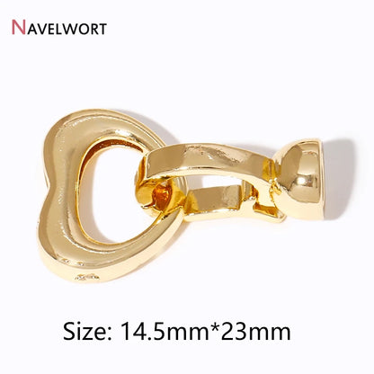 2/4/6Pcs Gold Color Round Jewelry Clasps, Locks for Jewelry, Clasps for Bracelet Necklace Making Supplies, Accessories for Je