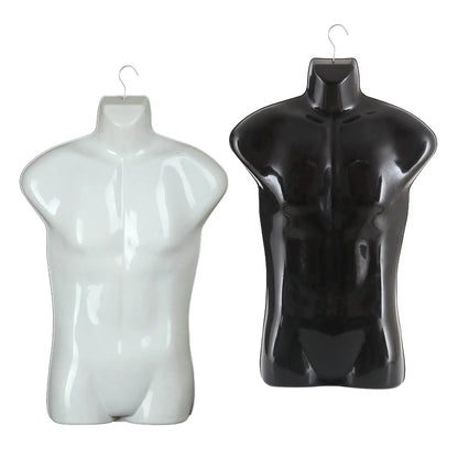 Male Mannequin Hanger Fashion Body Manikin for Garment Vendors Market Commercial