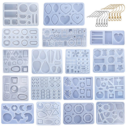 Silicone Mold, Earring Pendant Silicone Mold Set, Resin Mold for Jewelry Making, Epoxy Resin Molds, DIY Charms and Pendants