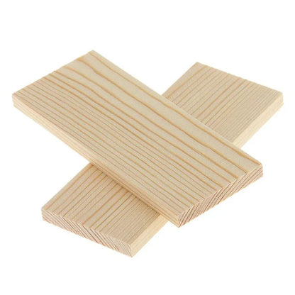 10pcs Unfinished Wood Rectangle Board for Paintings, Natural Pine Wooden Blocks Panels Plank, for DIY Art Crafts Dollhouse