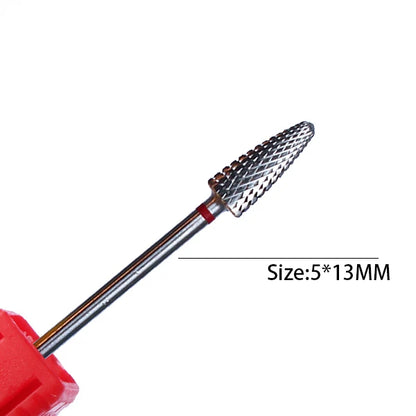 1pc Carbide Tungsten Nail Drill Bit Rotate Burr Milling Nail Cutter Bits Electric Drill Machine For Manicure Pedicure Tools -