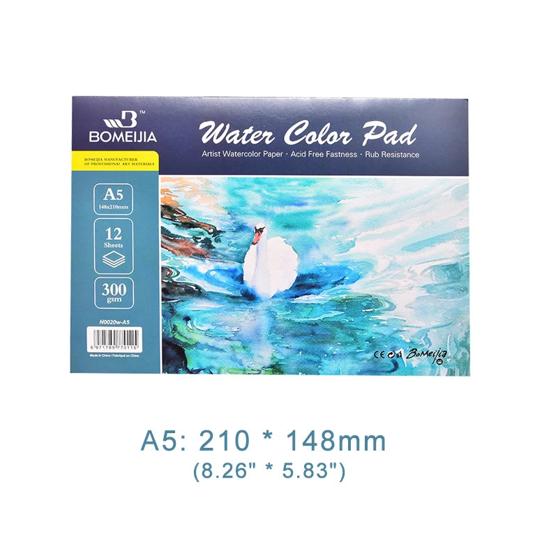 100% Cotton Watercolor Sketchbook 300g/m2 Water Color Drawing Paper Book Student Transfer Paper Papel Para Acuarela Art Suppl