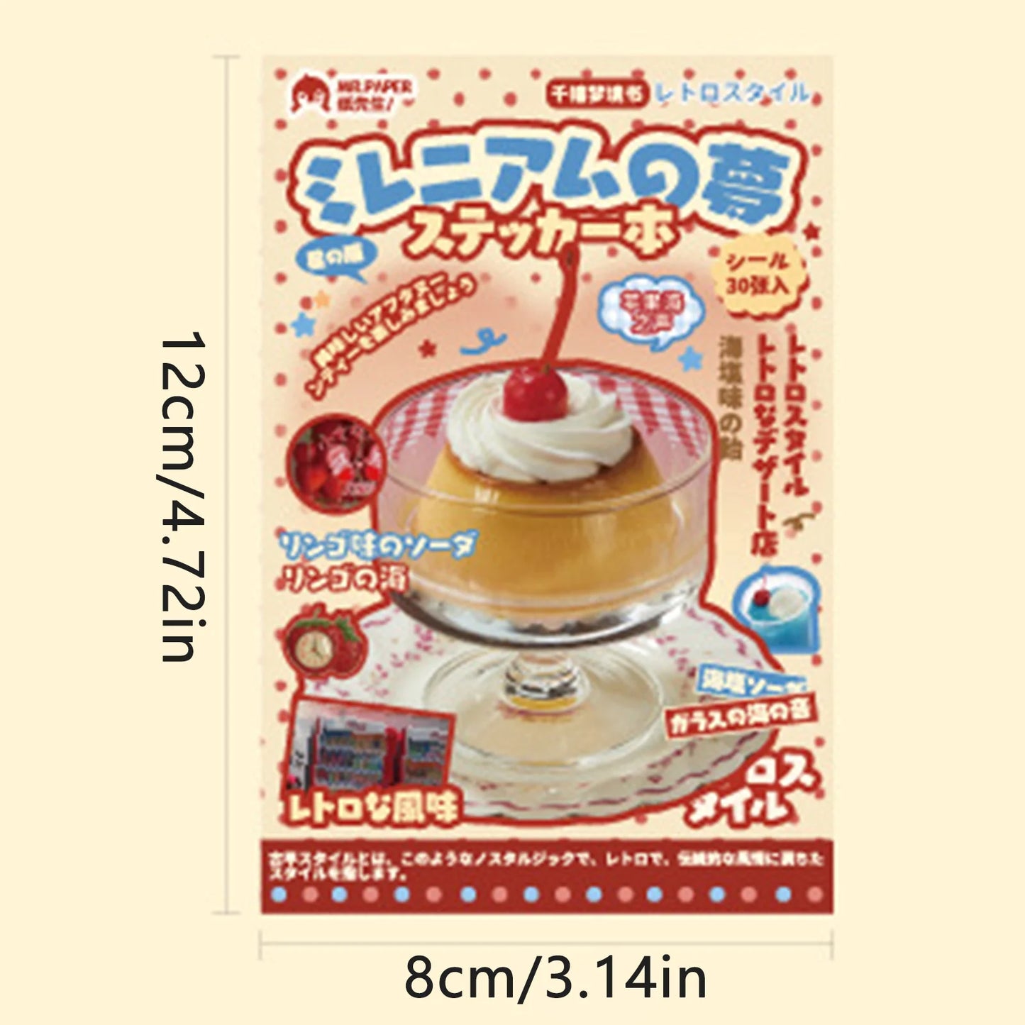 Stickers Book Kawaii Japanese Style Glitter Film Die-cutting Sticker Book Diy Handmade Scrapbook Aesthetic Stationery