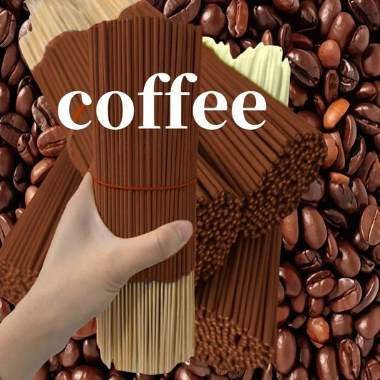 20/55/90/130Pcs Natural Coffee Aroma Sticks - Wooden Aroma Sticks for Home Air Purification, Relaxation, Yoga, Office and Tea