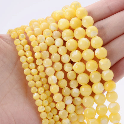 Natural Freshwater Shell Pearls Beads Round Loose Spacer Beads for Jewelry Making DIY Bracelet Necklace Accessories 4 6 8 10m