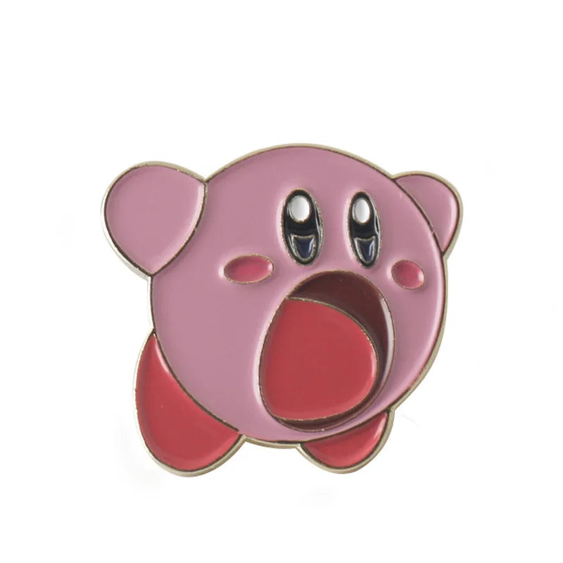 Kirby Anime Pins for Backpacks Badges on Manga Enamel Pin Accessories for Jewelry Cute Things Brooches Gift