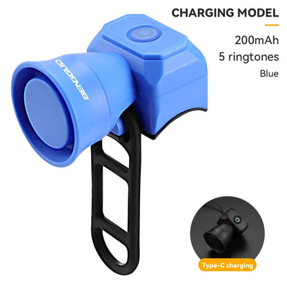 IP4X Waterproof Bicycle Mountain Bike Horn 120 db Battery/Charging Bike Bell Children's Scooter Baby Stroller Balance Car Hor