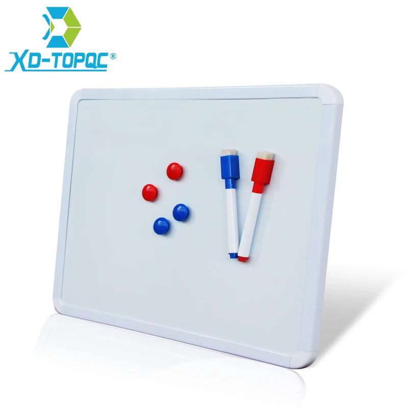 4 Styles Magnetic Whiteboard 1pc PVC Frame Message White Board On Fridge Round Angle Decoration Message Drawing Board For Not
