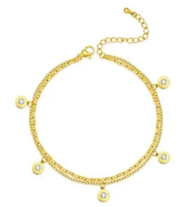 Stainless Steel Bohemian Style Personalized Anklet - E1