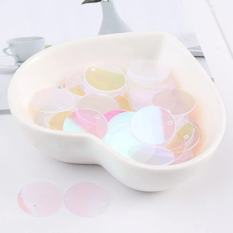 10g/Pack Round Sequin 6mm 8mm 10mm 15mm 20mm 30mm Sewing Sequins For Craft, Jewelry Accessories, Wedding Dress Craft 28 Color