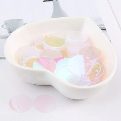 10g/Pack Round Sequin 6mm 8mm 10mm 15mm 20mm 30mm Sewing Sequins For Craft, Jewelry Accessories, Wedding Dress Craft 28 Color
