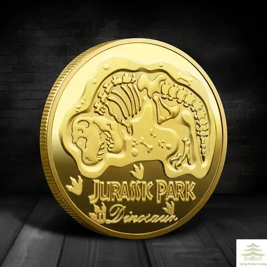 Souvenir Coin REPLICA Commemorative Coins Medallion Badges Coins Jurassic Park Dinosaurs Coins