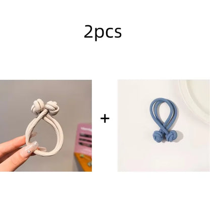 Simplicity Stretch Rubber Hair Ties for Women High Elasticity Fashion Girl Head Rope Scrunchie Hair Accessories - 10 2pcs