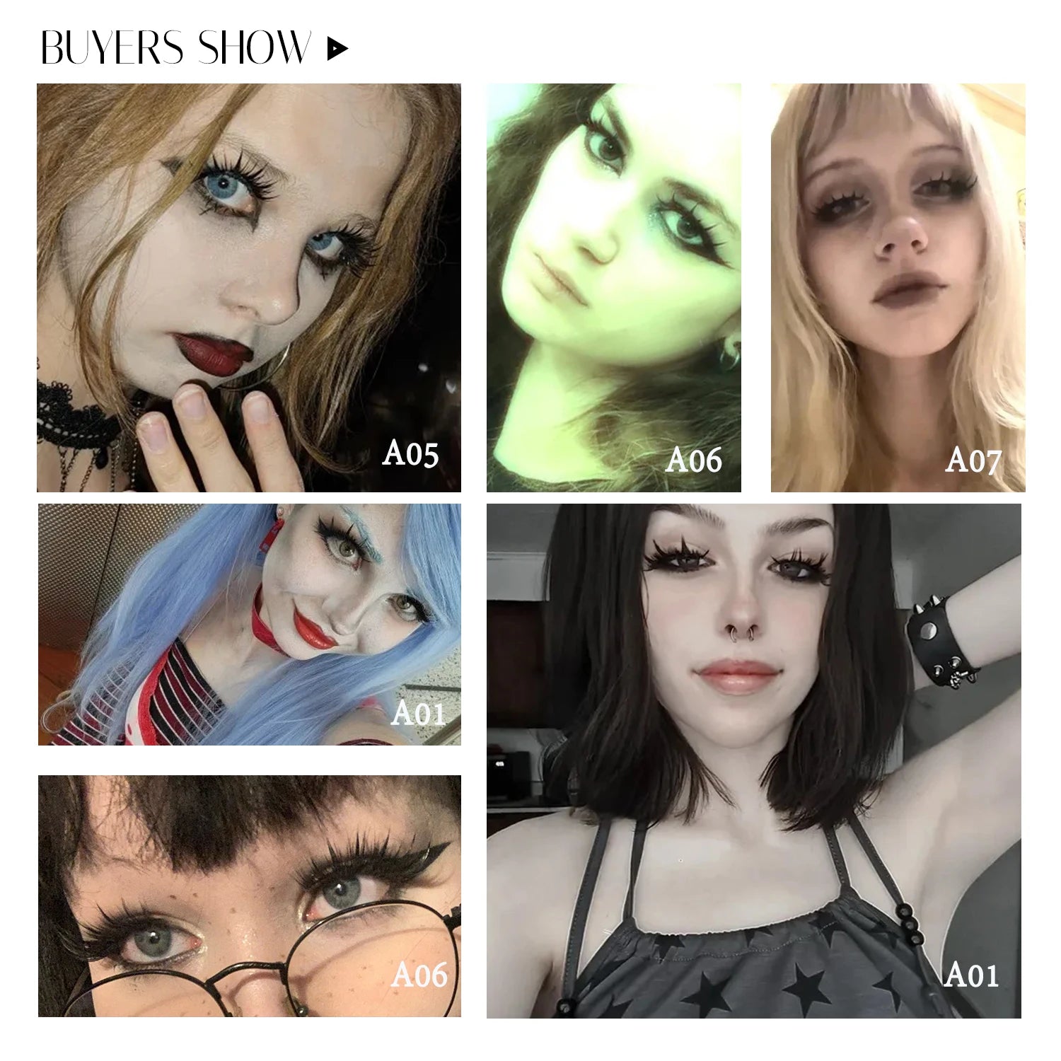 Cosplay False Eyelashes 2Pairs/Pack Wet Strip Lashes With Spikes New Woman Makeup Manga Lashes