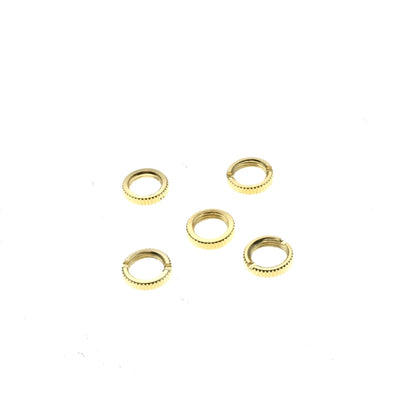 100pcs 3.5mm silver/gold knurled nuts /silver hex nuts