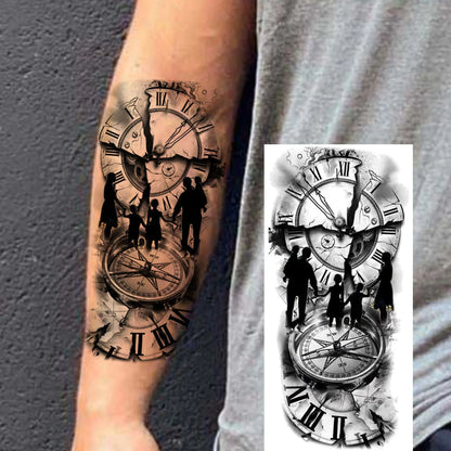 1 Sheet Bless Belief Faith Engraved Temporary Tattoos Family Love Tatoos Waterproof Realistic Fake Tattoo Stickers Long Lasti