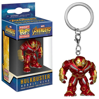 FUNKO Captain America Inro Man Deadpool Spider Man Thanos Thor Keychain Toys Vinyl Doll Collectible Toy Figures Best Kid Gift