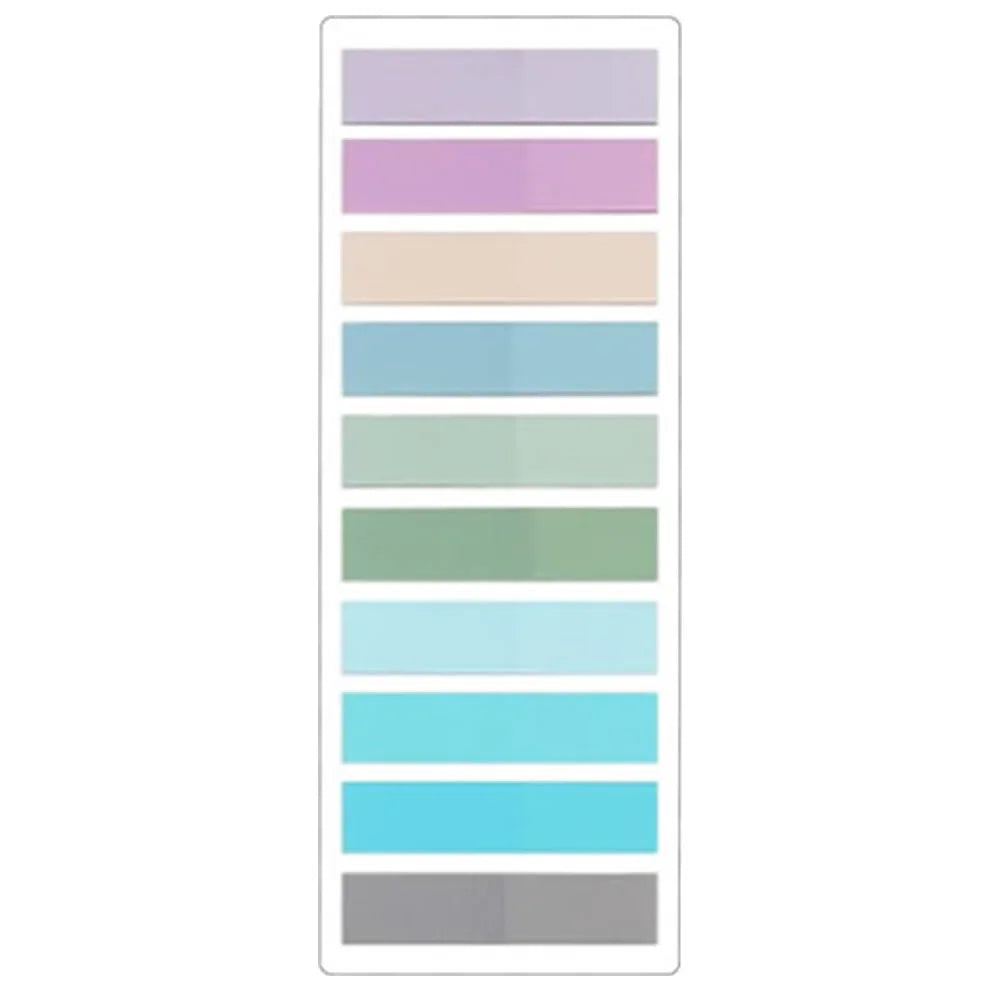2400S Transparent Colorful Index Creative Memo Pads Office School Stationery Self-Adhesive Stickers Sticky Note Pads - 1 Pcs 