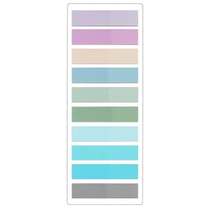 2400S Transparent Colorful Index Creative Memo Pads Office School Stationery Self-Adhesive Stickers Sticky Note Pads - 1 Pcs 