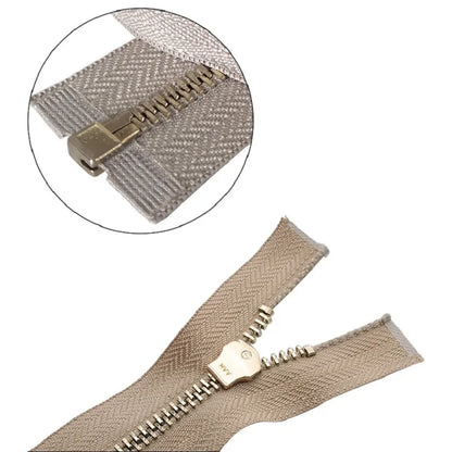 20/30/40/50/60/70/80cm 5# Colorful Open-End Auto Lock Metal Zipper DIY Handcraft For Clothing Pocket Garment Shoes