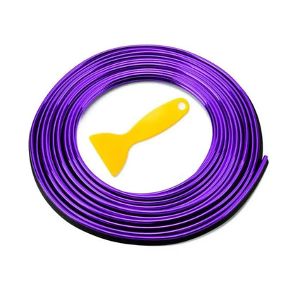 5M Universal Car Moulding Decoration Strips - Flexible Interior Trim for Dashboard Doors & Panels - DIY Auto Styling Upgrade 
