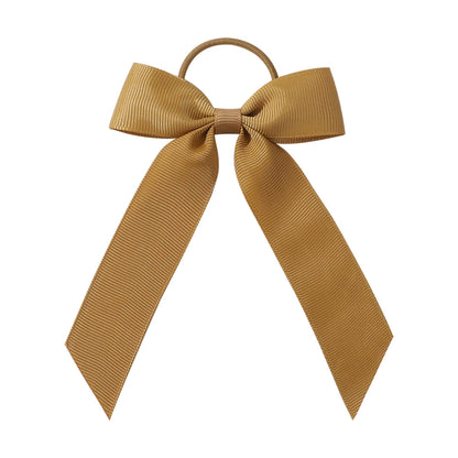 1PC Solid Color Ribbon Pigtail Hair Bows Elastic Hair Bands Holders Ties Hair Accessories for Baby Girls Infants Toddler - 43