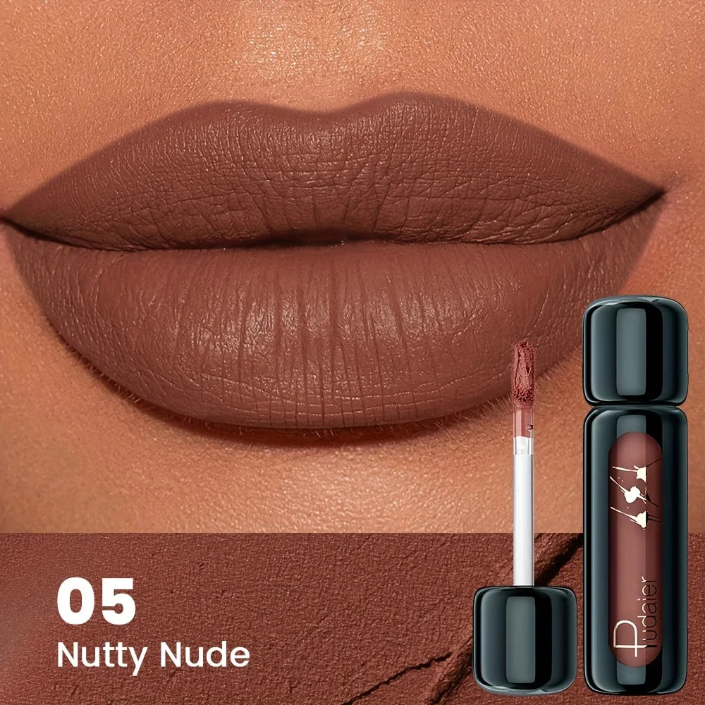 1pc Matte Velvet Lip Gloss, Highly Saturated Liquid Lip Mud, Non-Stick Long Lasting, All Skin Tones Compatible,Mother's Day G