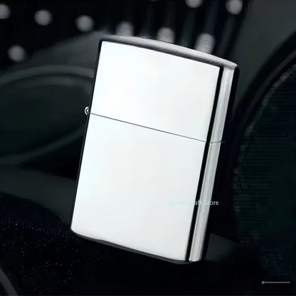 2025 new kerosene lighter windproof cigarette accessories men's gift can be DIY - Silver Ice A