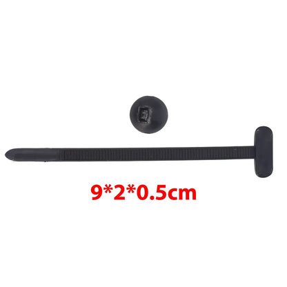 Nylon Cable Tie Buckle Heavy Duty Zip Ties with Pin Button Universal Self-locking Zip Ties Tool Car Daily Repair Fastening St