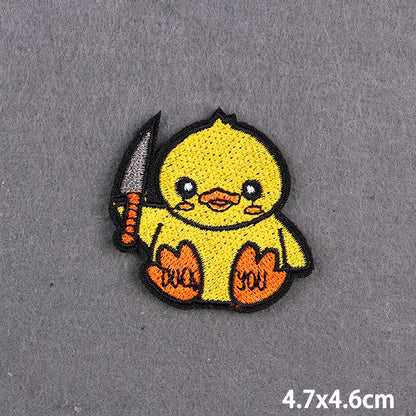Warning Letters Embroidery Patches For Jeans Good Vibes Iron On Patch Thermoadhesive Patches For Clothes Applique Stickes Log