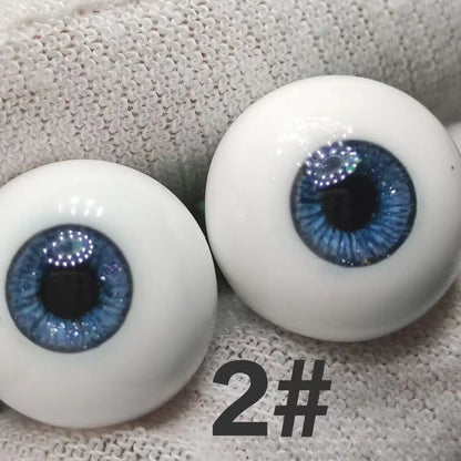 1 Pair Resin Doll's Eyes 10/12/14/16/18mm Doll Accessories DIY Eyes Makeup for 1/6 Doll