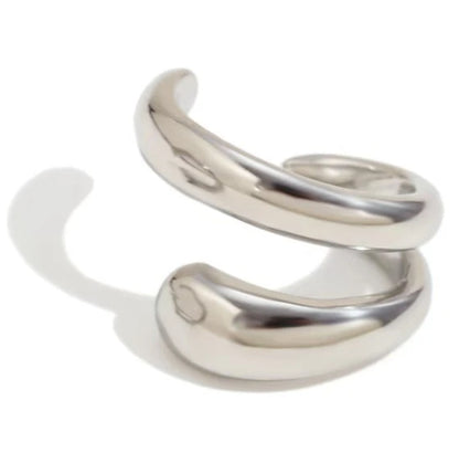 Punk Piercless Ear Clip Earring for Women Classic Gold Color Trendy Earcuff Earrings Girl Y2K Gift Simple Daily Wear Jewelry