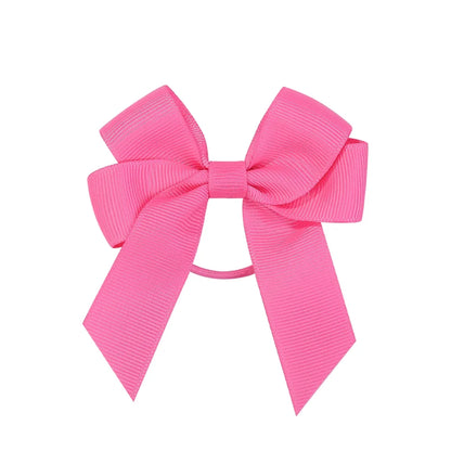 3.15inches Solid Color Hair Ribbon Hair Band for Girls Toddler Cheer Up Bows Head Rope Kids Headwear Ponytail Hair Accessorie