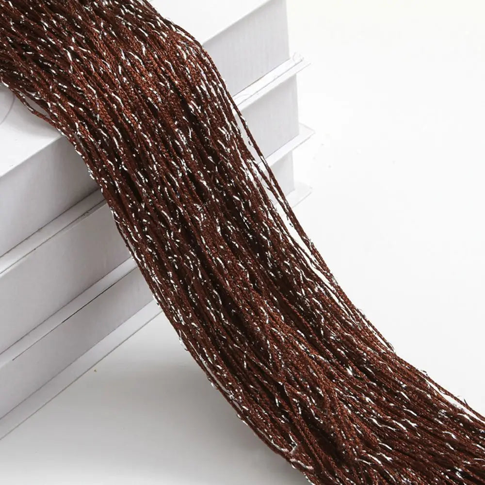 IPCS Tassel Window Curtains Shining Screen Panel Hanging Beaded Curtains Glitter String Curtain Door Fly Screen Party Decorat