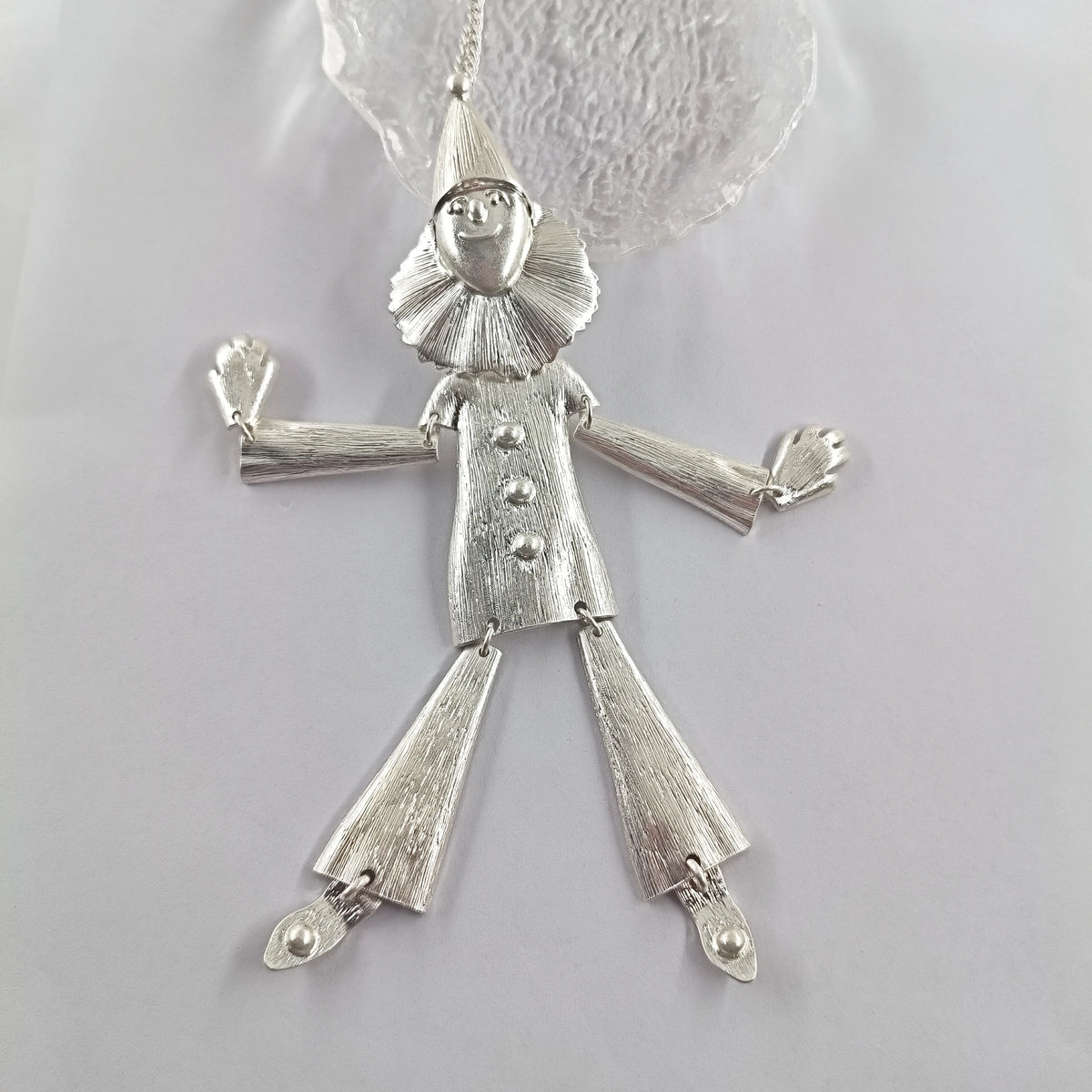 Retro Clown & Swan Pendant Sweater Necklace Rhinestone Inlaid Minimalist Metal Collar Choker Women's Fashion Accessories M101