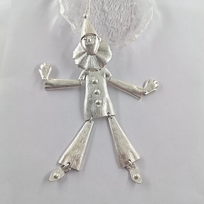 Retro Clown & Swan Pendant Sweater Necklace Rhinestone Inlaid Minimalist Metal Collar Choker Women's Fashion Accessories M101
