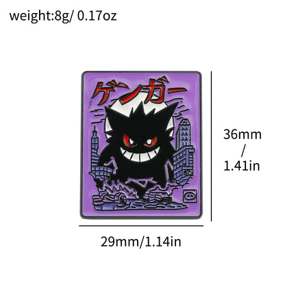 Gengar Cartoon Brooches Anime Enamel Lapel Pins for Backpack Accessories Fans Collection Brooches Jewelry Gift - Gengar 16