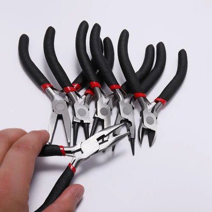 Ferronickel Carbon-Hardened Steel Round Nose End Cutting Jewelry Pliers Tools DIY Equipment Pliers Fit Handcraft Beadwork Rep