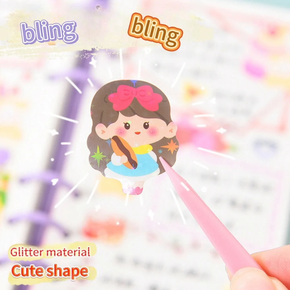Kawaii Stickers for Kids Cute Stationary Aesthetic Diary Decoration Art Supplies Stickers for Scrapbooking Lot Korean Paper D