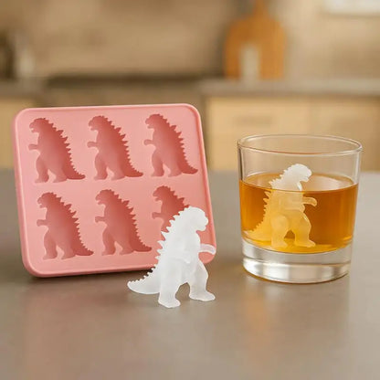 6 Grid Monster Ice Mold Large Silicone Ice Cube Molds Makes Ice Dragon DIY Ice Maker Ice Cube Tray Household Ice Lattice Whis