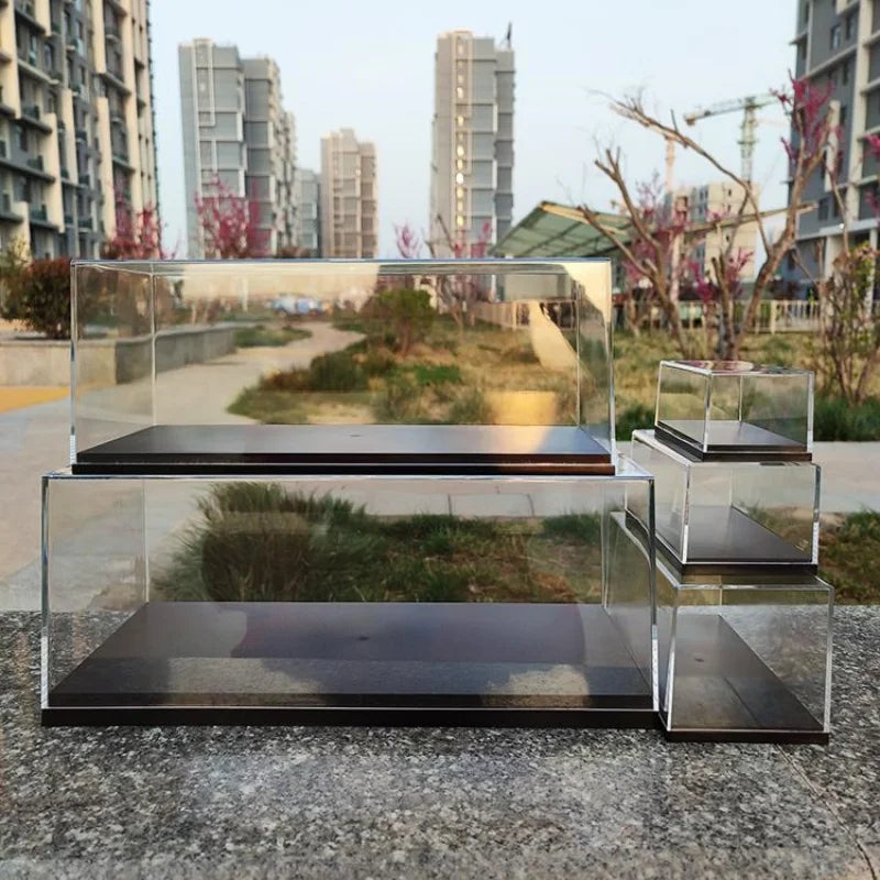 Scale 1/64 1/43 1/32 1/24 1/18 Clear Acrylic Display Box Case for Car Model Dust Cover Pre Made Box Diecast Professional Stor
