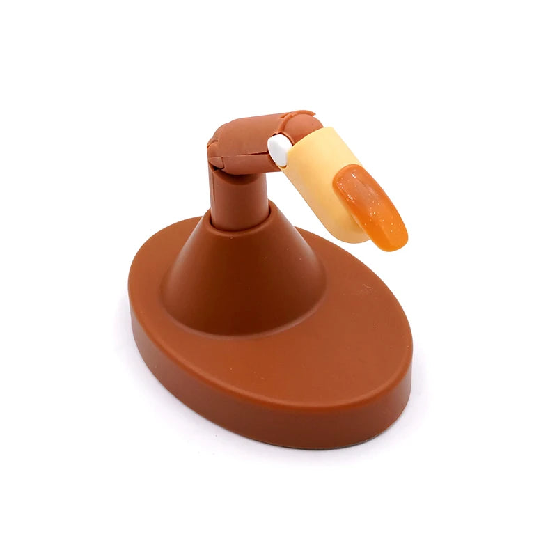 Nail Training Hand Nail Art Practice Model With Base Showing Shelf Manicurist Beginner Replace Finger Tips Nail Piece