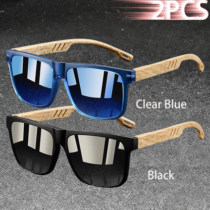 Fashion Vintage Square Square Frame Sunglasses Men Women Fishing Driving Man Designer Sun Glasses Eyewear