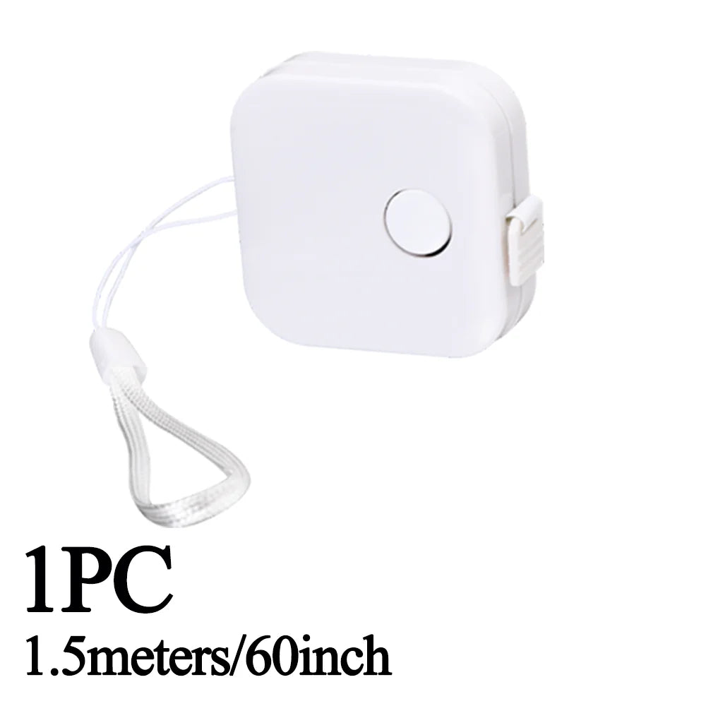 Sewing Tape Measure Dual Sided Retractable Ruler with Push Button Ruler for Weight Loss Medical Body Measurement Tailor Tool 