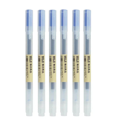 6/8Pcs/Set MUJIs Gel Pen Black/Red/Blue 0.38/0.5mm Ink Japan Color Pen Office School Ballpoint Pen Japanese Kawaii Stationery