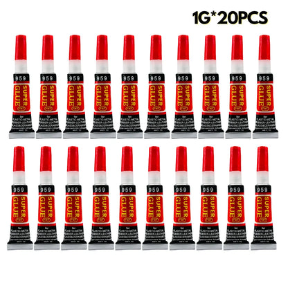 10-50 Liquid Super Glue Wood Rubber Metal Glass Cyanoacrylate Adhesive Stationery Store 502 Instant Strong Bond Leather