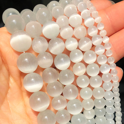 Natural Stone Dark Blue Chalcedony Jades Beads Round Loose Spacer Beads For Jewelry Making 4/6/8/10/12mm DIY Handmade Bracele