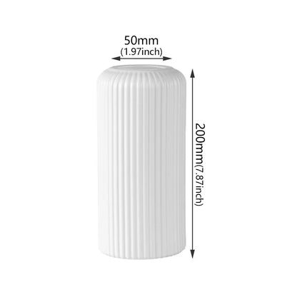 Nordic Plastic Small Vase for Tabletop Home Flower Living Room Decor Decoration Table Ornaments Circle Flower Arrangement Vas
