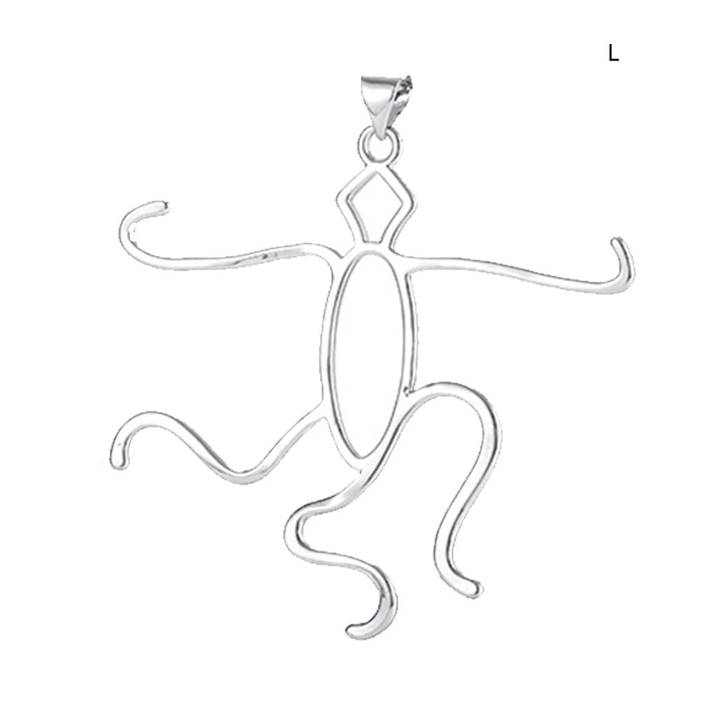 Pendant Blank Base Pendants Empty Support Lightweight Necklace Bracket - L White Gold